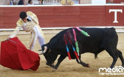 Sergio Serrano, enorme actitud y grave cornada en Tarazona de La Mancha